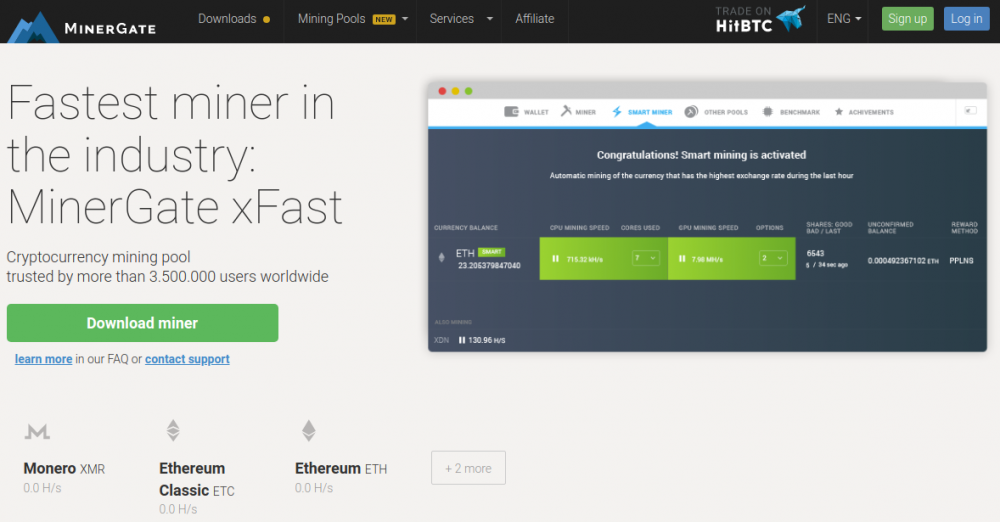 Minergate Krypto-Mining