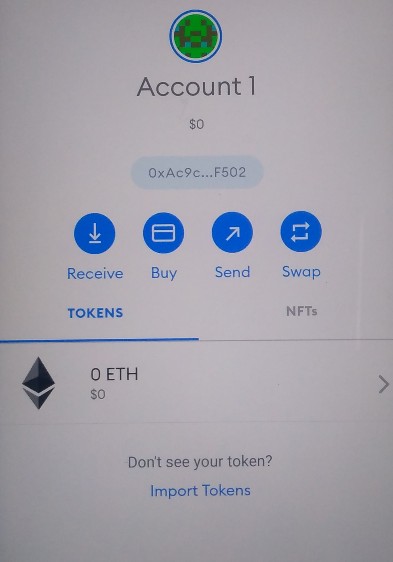 metamask 移动钱包仪表板