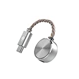 HIDIZS S3 PRO Ultra-Portable Hi-Res DAC Dongle, Dukungan 8X MQA, PCM hingga 32Bit/384kHz, DSD128 Decoding Amplifier Type-C Audio Cable Converter untuk Android/Windows/Mac OS/iOS/iPad OS Sistem (Perak)