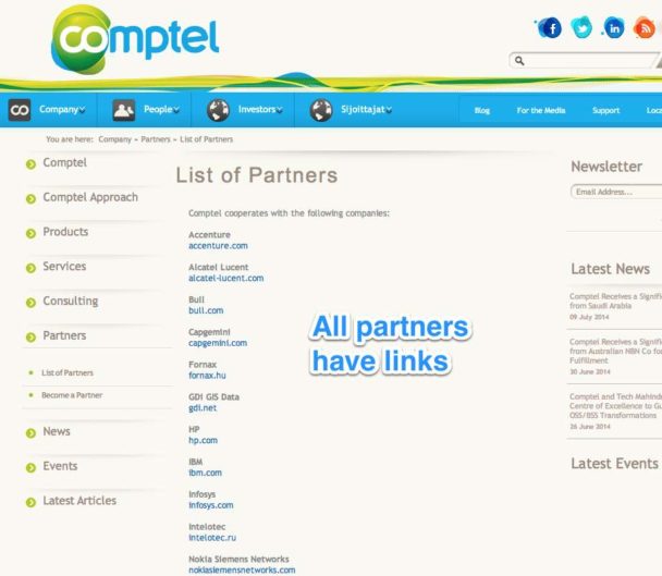 รายชื่อลูกค้าสำหรับลิงก์ย้อนกลับที่มีคุณภาพ