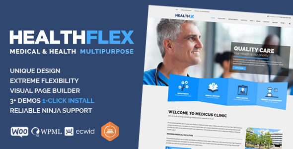 HealthFlex WordPress 主题