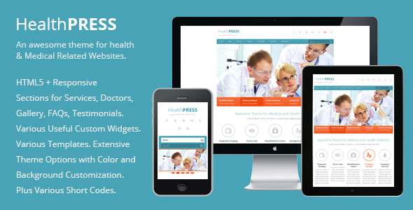 HealthPress WordPress 主题