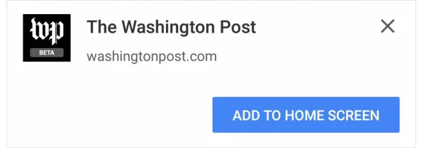 add_to_home_screen 渐进式 Web 应用程序提示