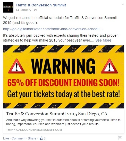 คำเตือน ส่วนลด 65 จะหมดเขตเร็วๆ นี้