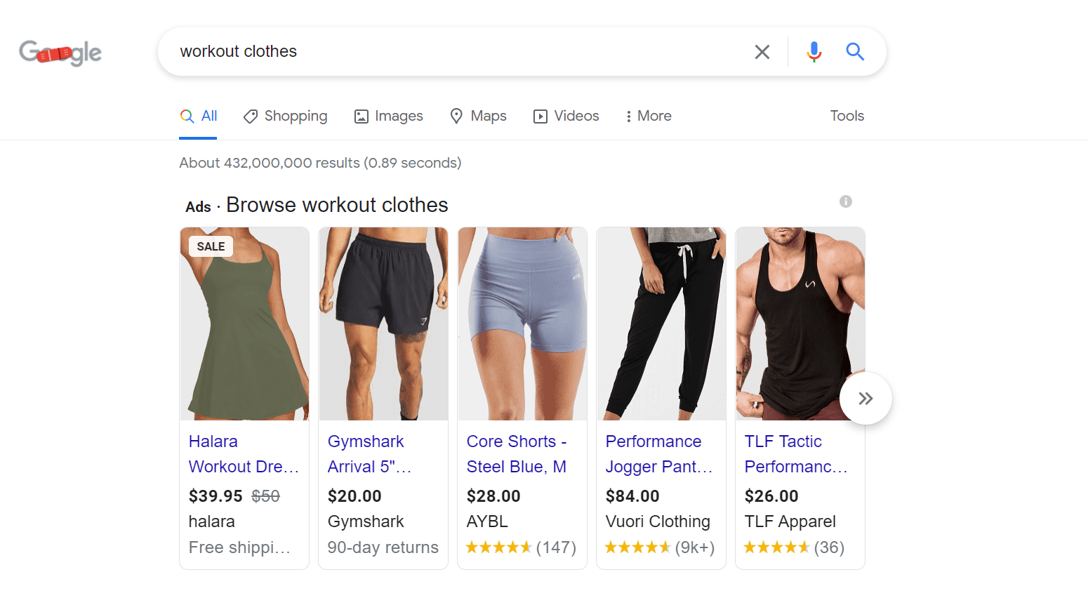Contoh kata kunci ekor pendek serp untuk e-niaga