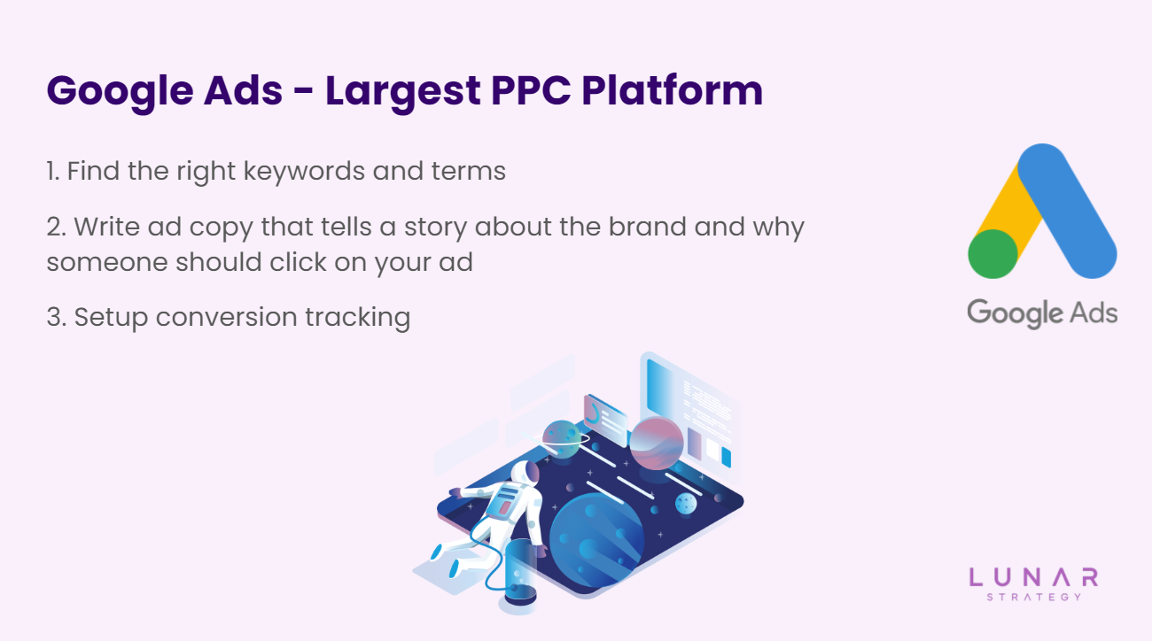 Iklan Google dan studi kasus ppc dari strategi Lunar