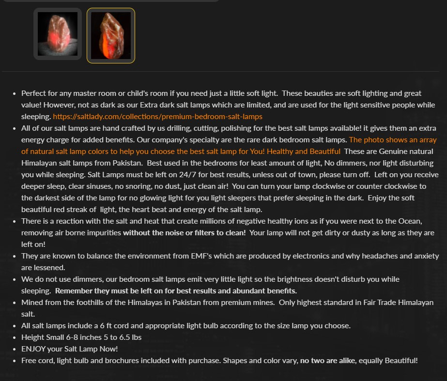 壮大な製品の説明例#1