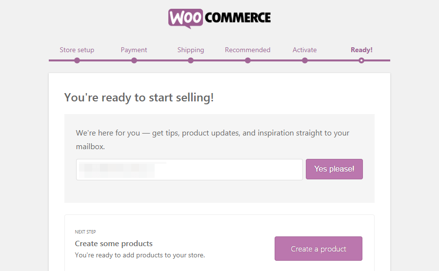 Finalizați configurarea Woocommerce