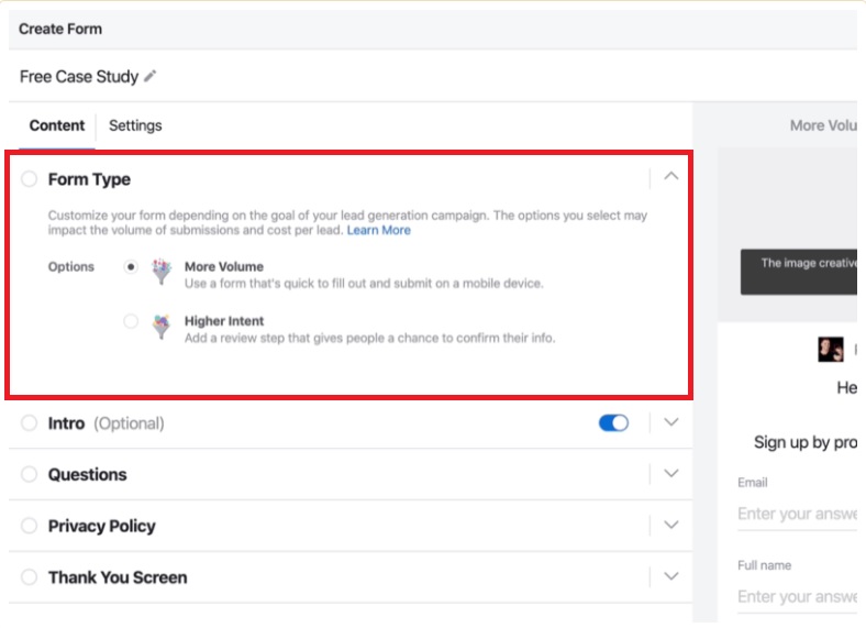 리드 양식의 품질에 집중