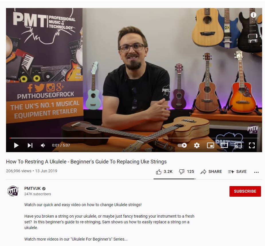 So bespannen Sie eine Ukulele