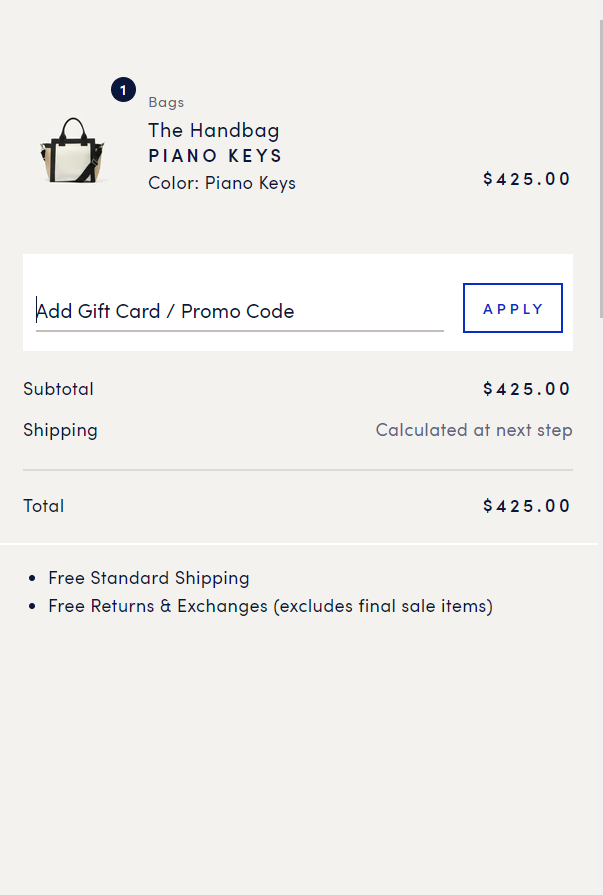 Includi dove i tuoi clienti possono inserire il codice sconto