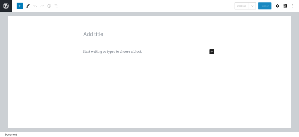 Tam ekran modunda WordPress blok düzenleyici