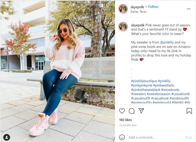 来自关注者标记品牌并使用品牌主题标签的图片