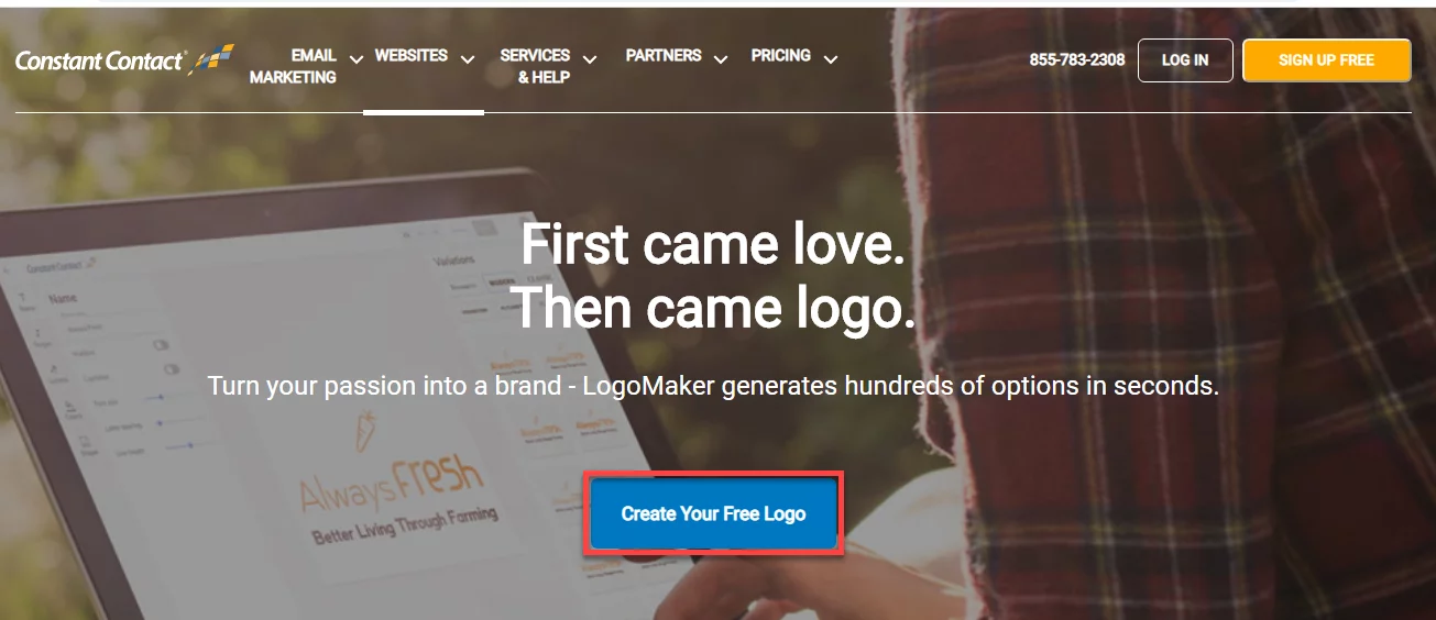 Create a logo with Constant Contact