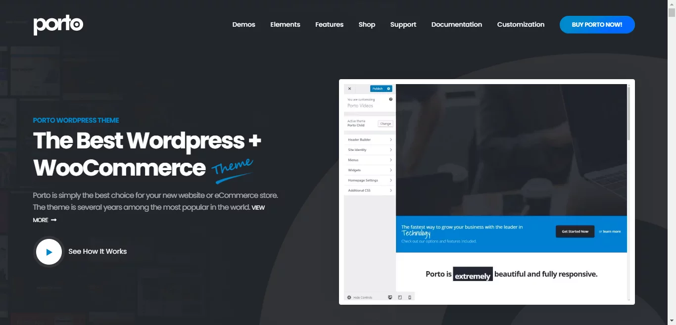 Najlepszy szablon e-commerce WordPress 7 Porto