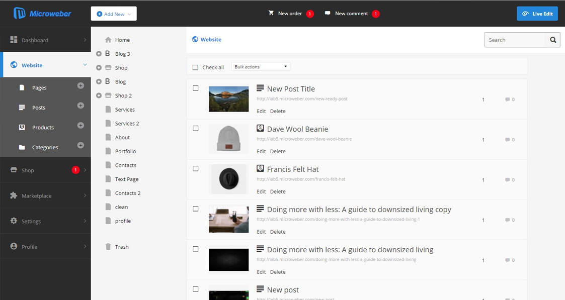 開源CMS-Microweber