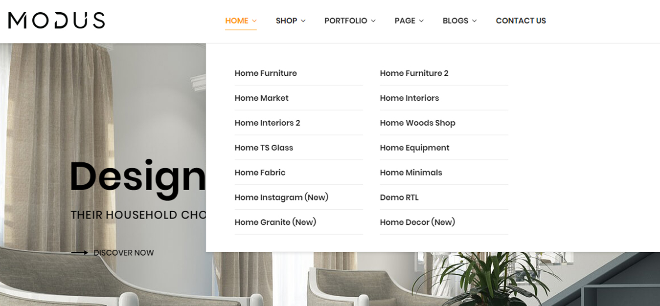 網頁設計模式極簡主義導航