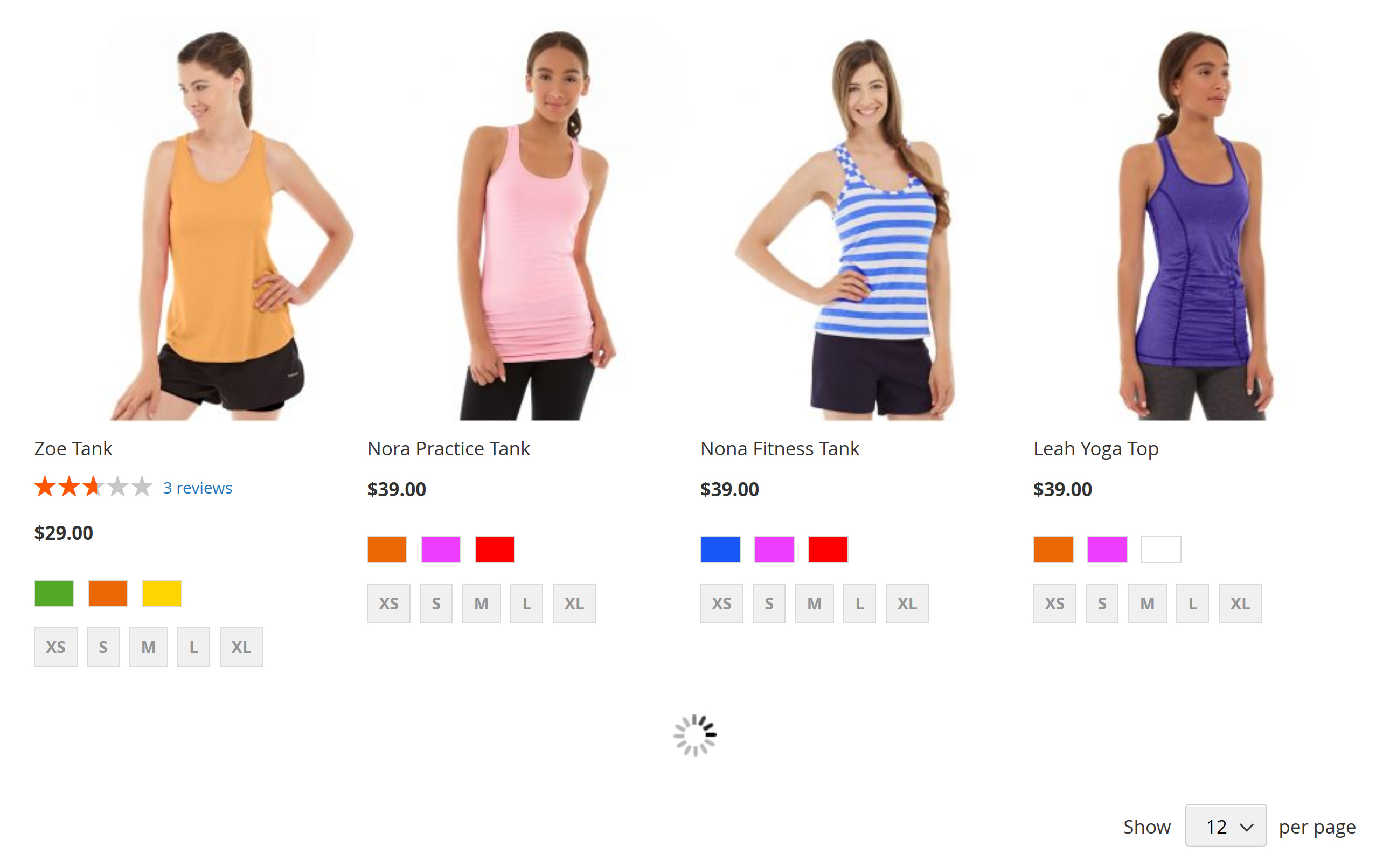 Magento 2 nieskończony zwój