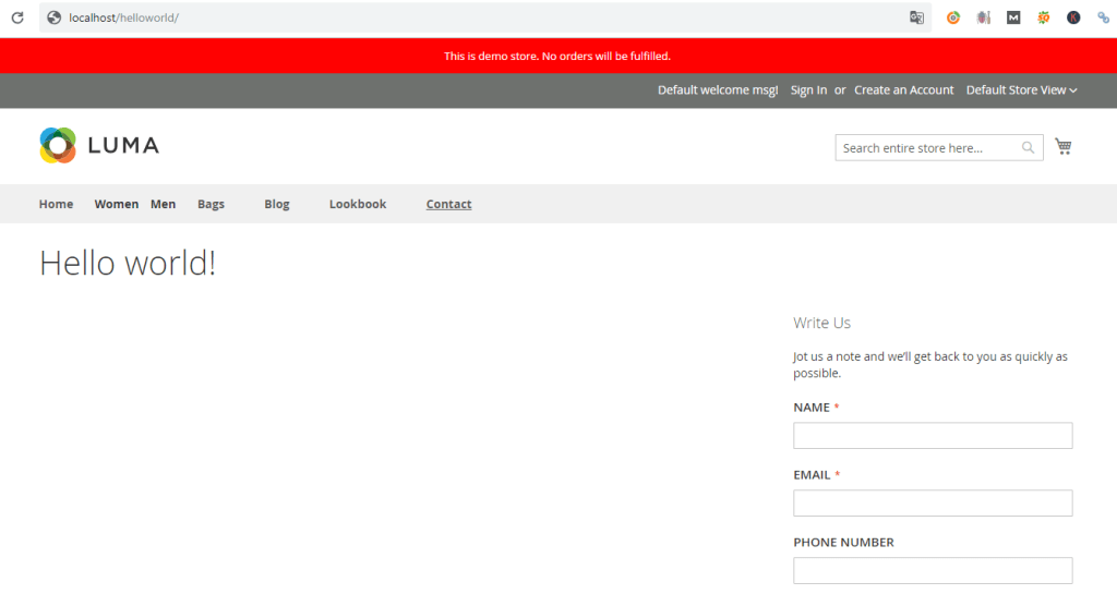 módulo personalizado magento