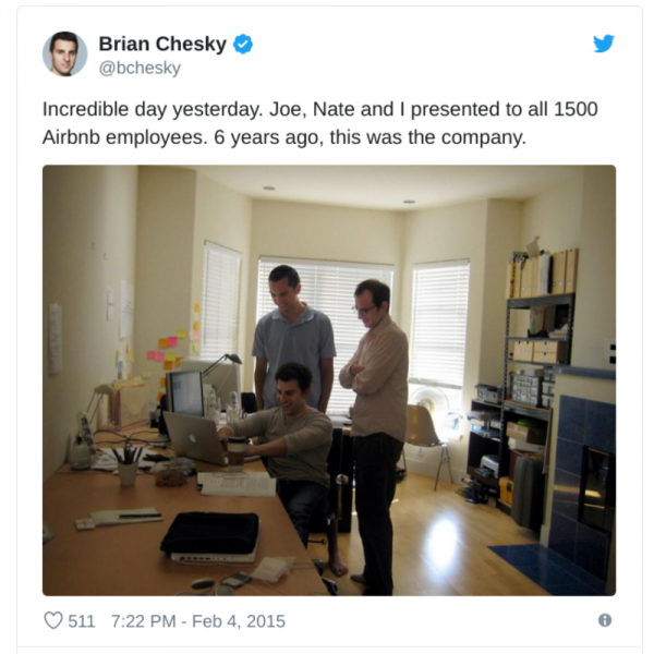 Изображение Aibnb в Твиттере