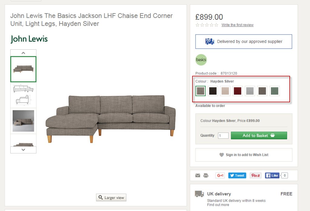 صفحة جون لويس المنفردة