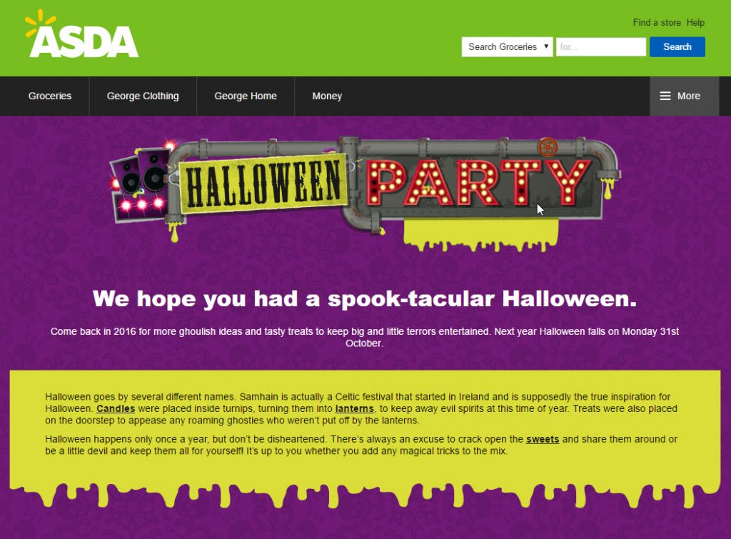 asda- هالوين-الصفحة المقصودة