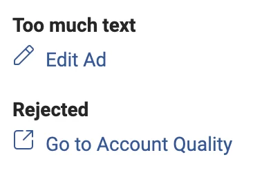 Facebook wird Sie darauf hinweisen, wenn Ihre Anzeige zu viel Text im Bild enthält