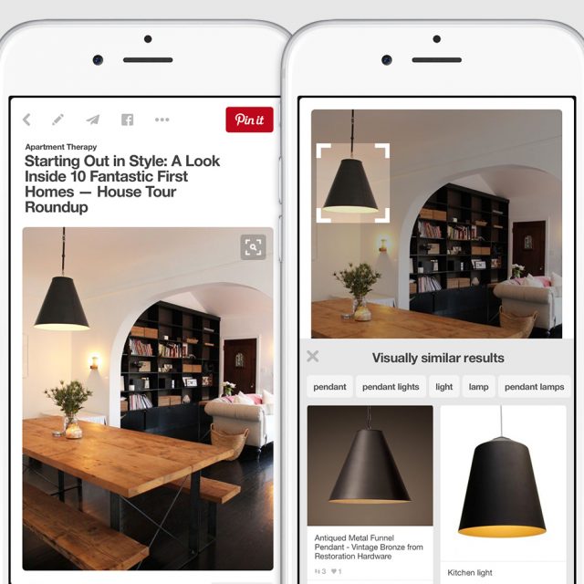 Pinterest visuelle Suche