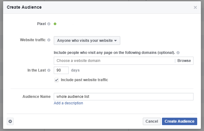 daftar audiens khusus