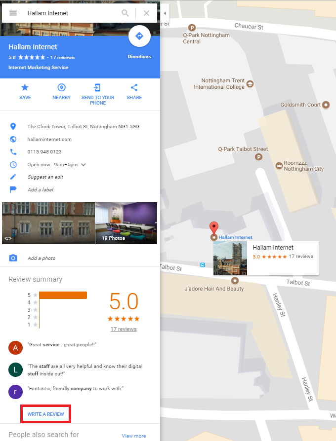Google Map-Bewertungen