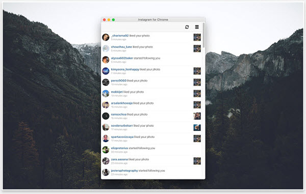 通知インスタグラム