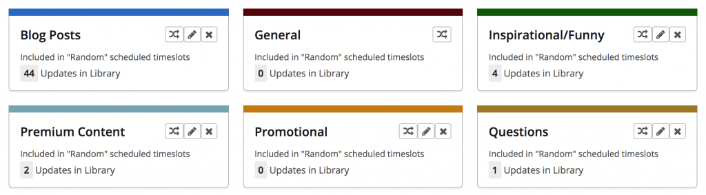 ソーシャルメディアを管理しているときにライブラリを構築し、転用できる投稿を作成します