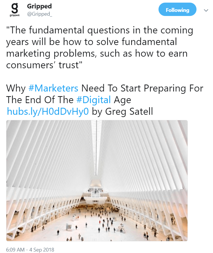 ตัวอย่างทวีต