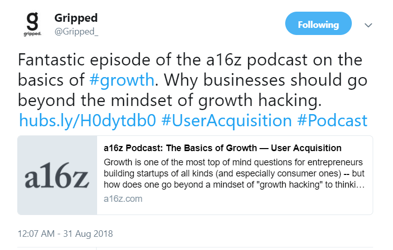 ตัวอย่าง รีทวีต