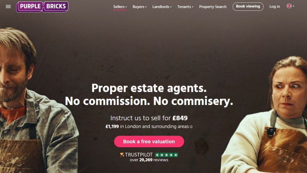 Digitales Branding von Purple Bricks