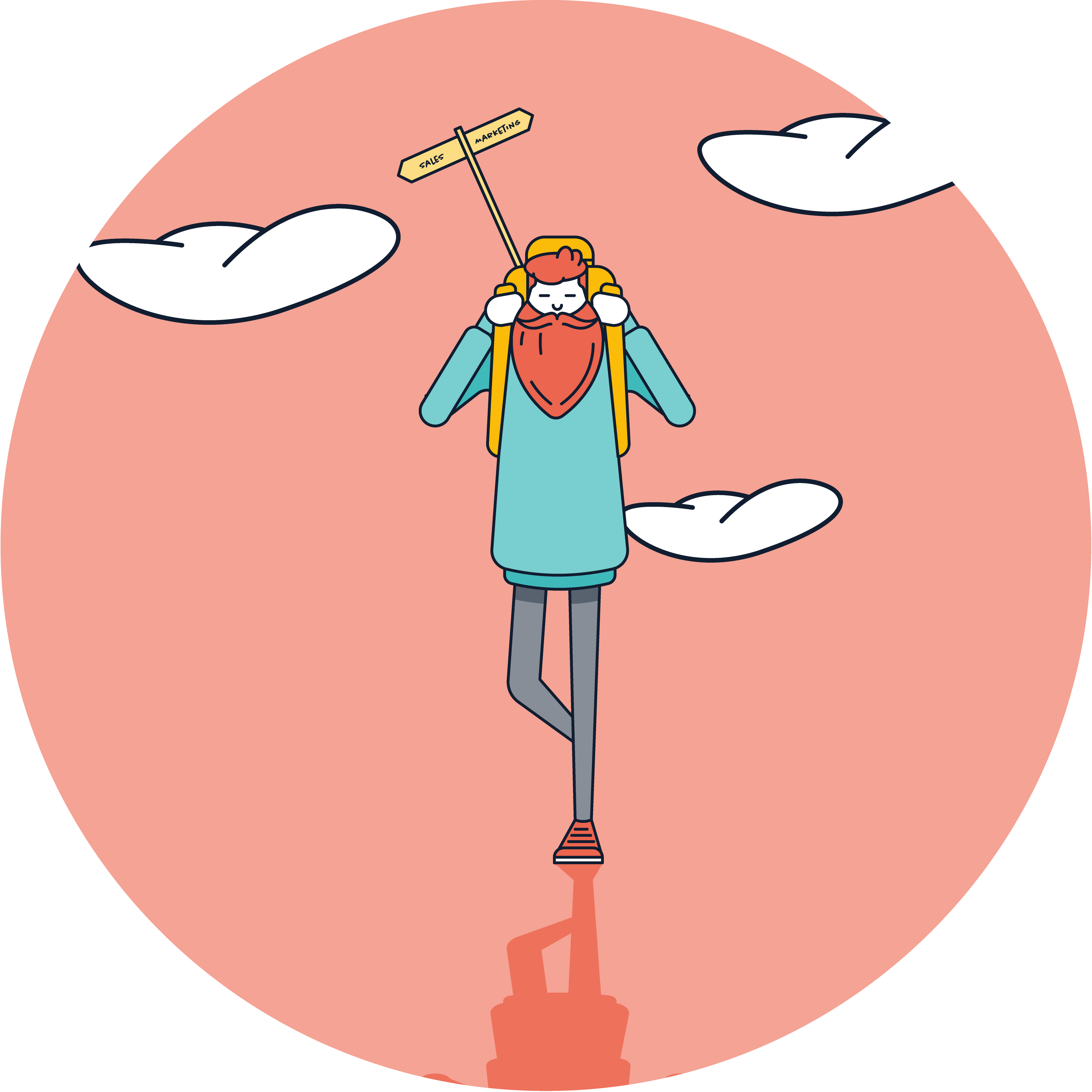 Vertrieb-Marketing-Ausrichtung