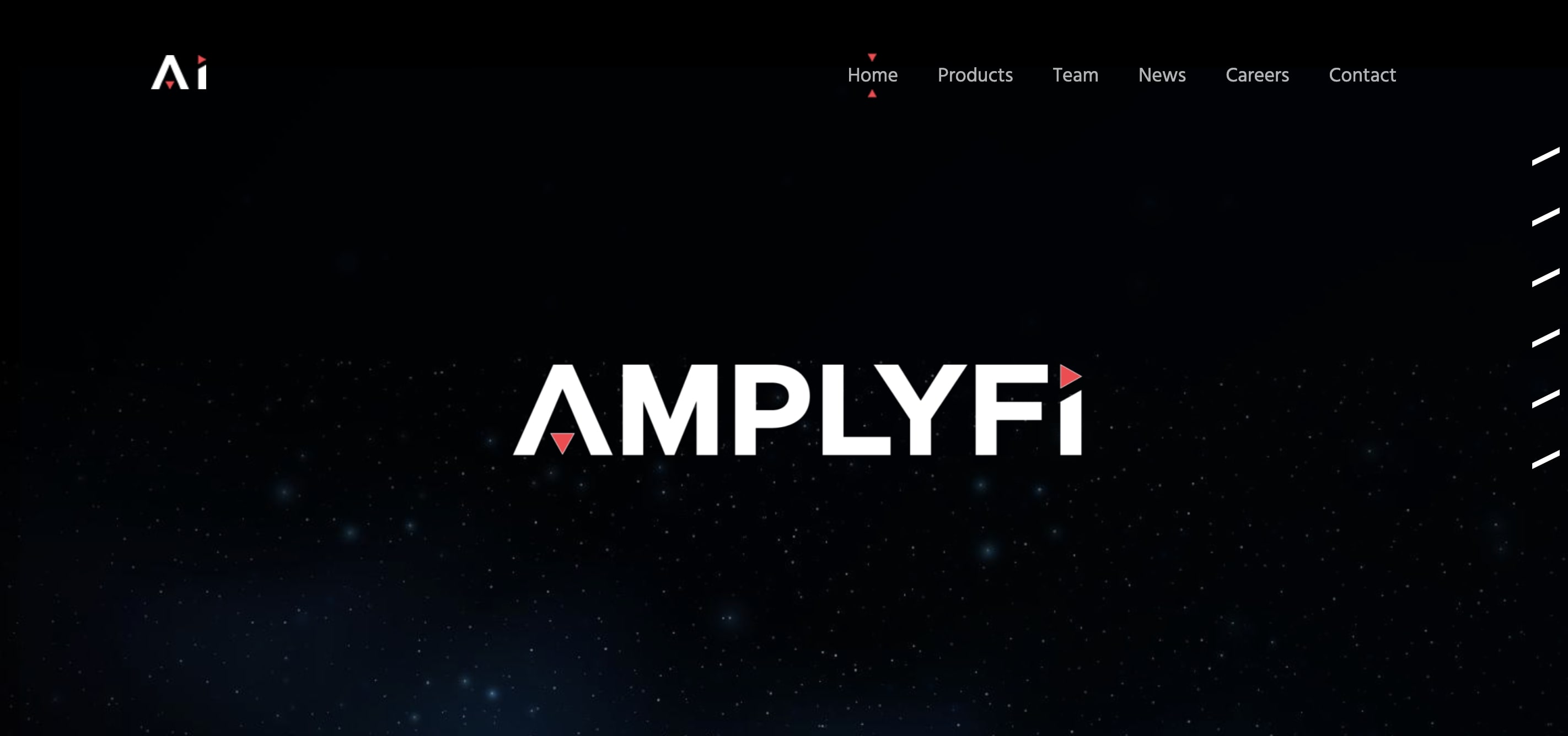 Amplyfi AI公司網站首頁