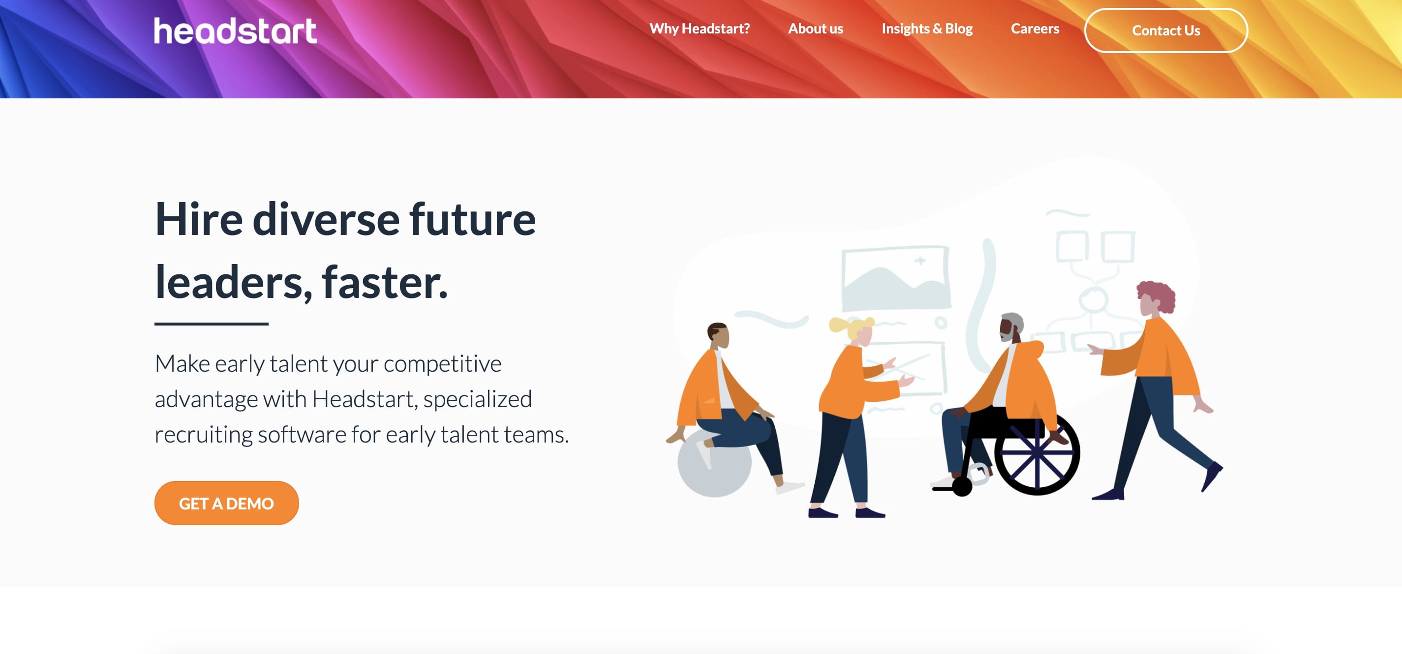 Headstart AI公司網站首頁