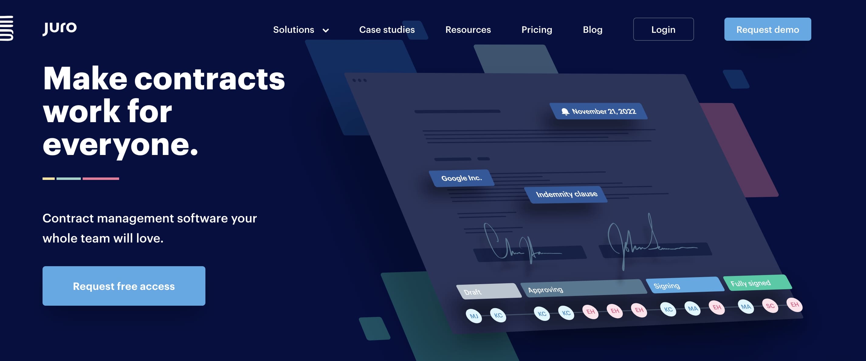Juro AI公司網站主頁