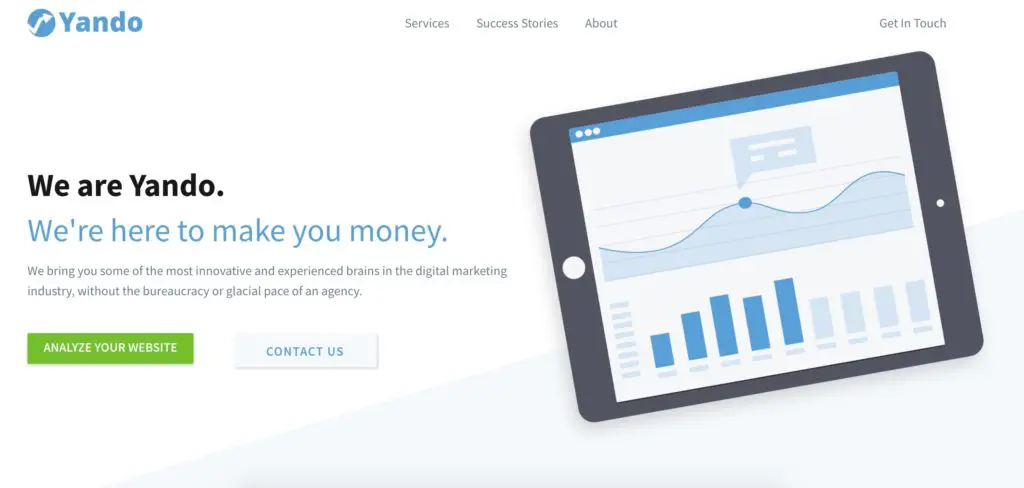 Yando B2BSEOホームページ