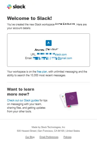 松弛欢迎电子邮件