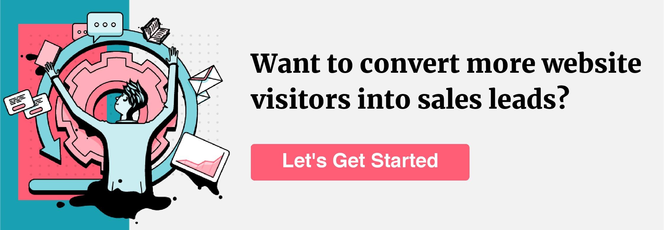 pengunjung situs web memimpin CTA