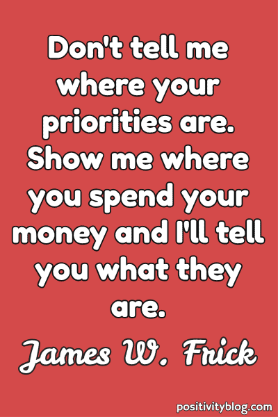 ジェームズ・フリックによるお金と富の引用