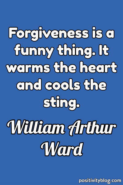 Цитата о прощении Уильяма Артура Уорда
