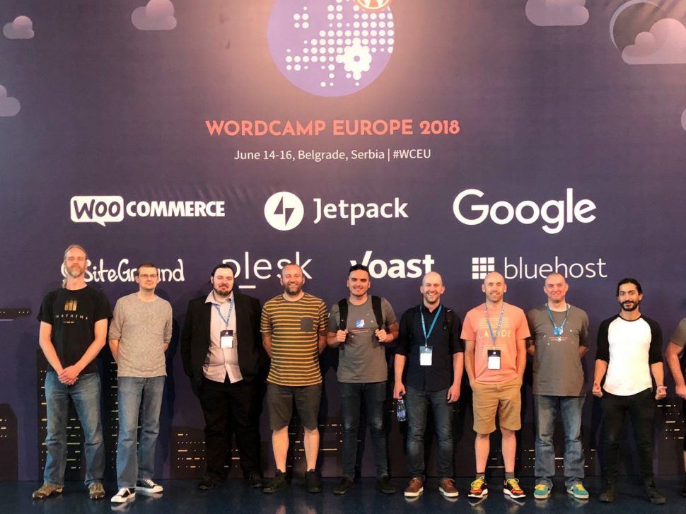 2018 年 WordCamp Europe 的 Hallam 開發人員