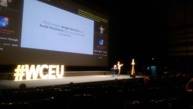 Morten Rand-Hendriksen 在 WordCamp Europe 2018 上發言