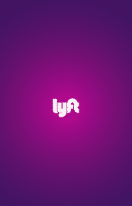 Lyft 應用程序啟動屏幕