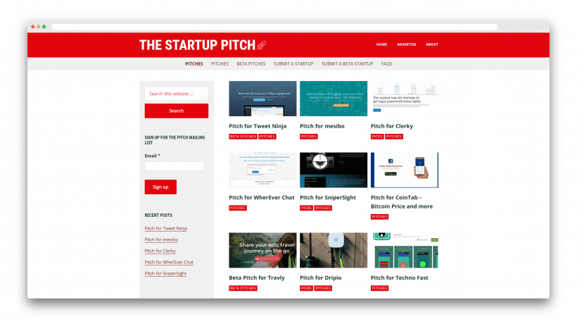 在 The Startup Pitch 上啟動您的應用程序