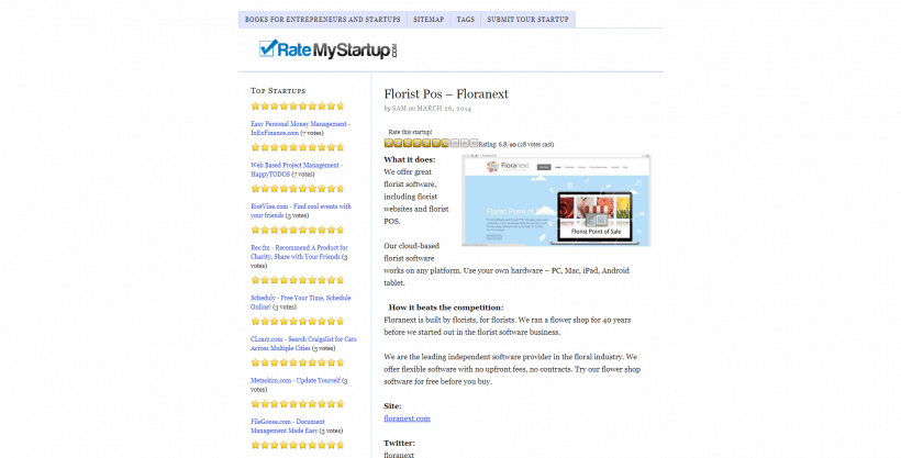 在 RateMyStartup 上啟動您的應用程序