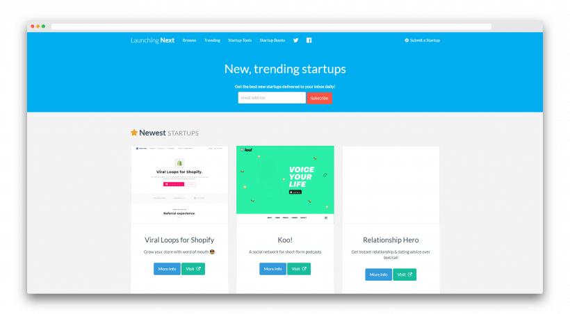 在 LaunchingNext 上啟動您的應用